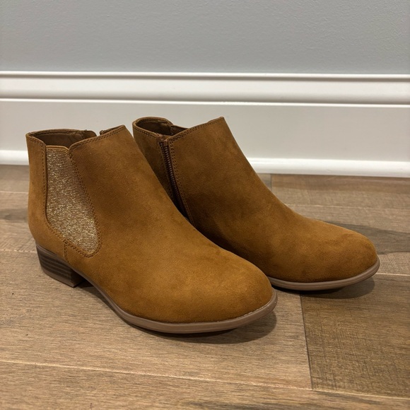 So Size 3 Girls Faux Suede Ankle Boots - Picture 1 of 9